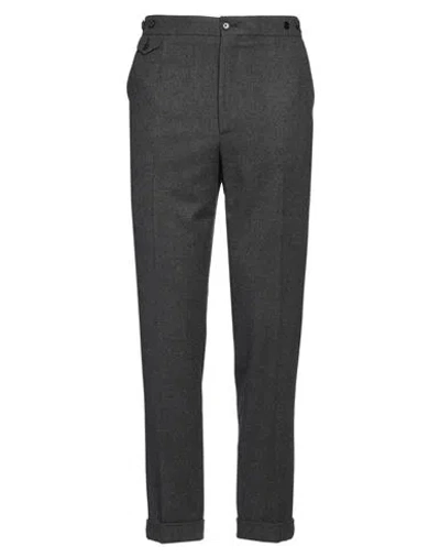 Dolce & Gabbana Man Pants Lead Size 38 Polyester, Viscose, Wool, Elastane In Gray
