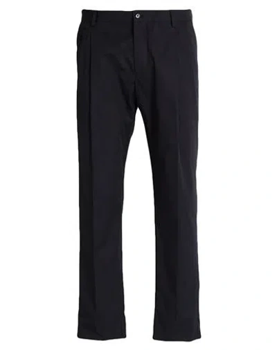Dolce & Gabbana Man Pants Midnight Blue Size 36 Cotton In Black