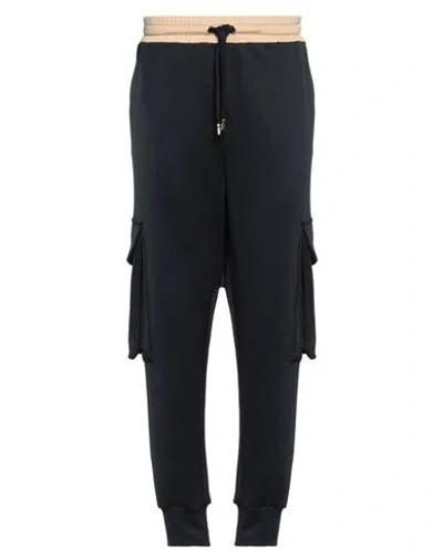Dolce & Gabbana Man Pants Midnight Blue Size 40 Polyester, Elastane, Cotton, Polyamide