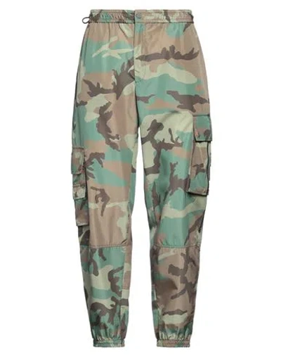 Dolce & Gabbana Man Pants Military Green Size 28 Polyester In Multi