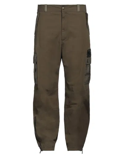 Dolce & Gabbana Man Pants Military Green Size 36 Cotton, Elastane, Polyester, Viscose