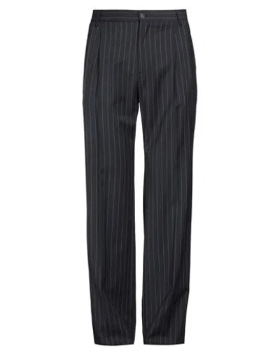 Dolce & Gabbana Man Pants Navy Size 36 Polyester, Wool, Elastane