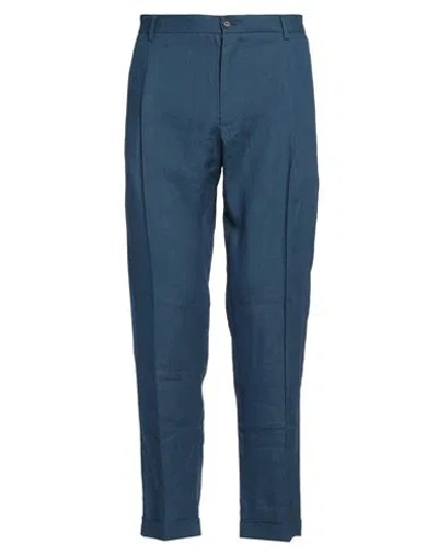 Dolce & Gabbana Man Pants Navy Size 40 Linen