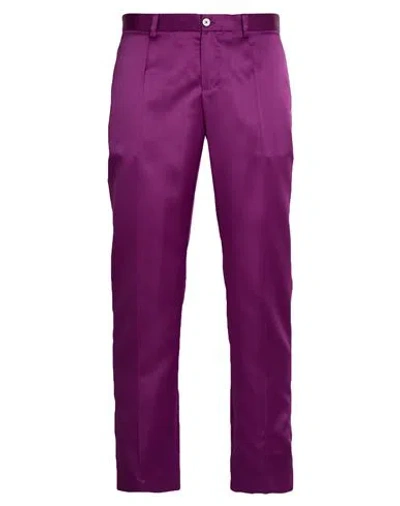 Dolce & Gabbana Man Pants Plum Size 42 Polyester