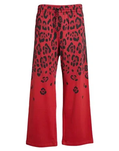Dolce & Gabbana Man Pants Red Size 36 Cotton