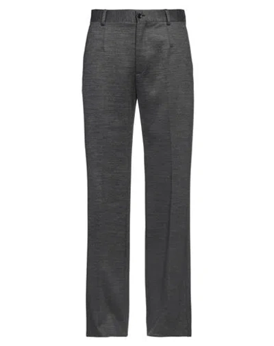 Dolce & Gabbana Dolce&gabbana Men Stretch Flannel Trousers In Gray