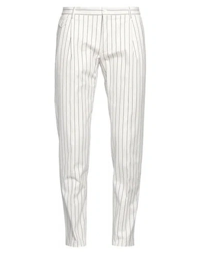 Dolce & Gabbana Man Pants White Size 34 Cotton, Elastane