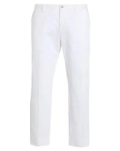 Dolce & Gabbana Man Pants White Size 34 Cotton