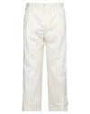 Dolce & Gabbana Man Pants White Size 36 Cotton, Polyester, Goat Wool, Elastane In White