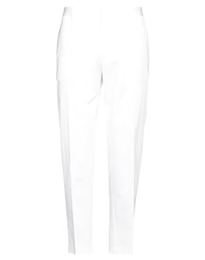Dolce & Gabbana Man Pants White Size 42 Cotton, Elastane