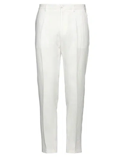 Dolce & Gabbana Man Pants White Size 42 Linen