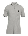 Dolce & Gabbana Man Polo Shirt Grey Size 34 Cotton In Grey