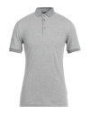 Dolce & Gabbana Man Polo Shirt Light Grey Size 36 Cotton