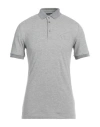 Dolce & Gabbana Man Polo Shirt Light Grey Size 34 Cotton