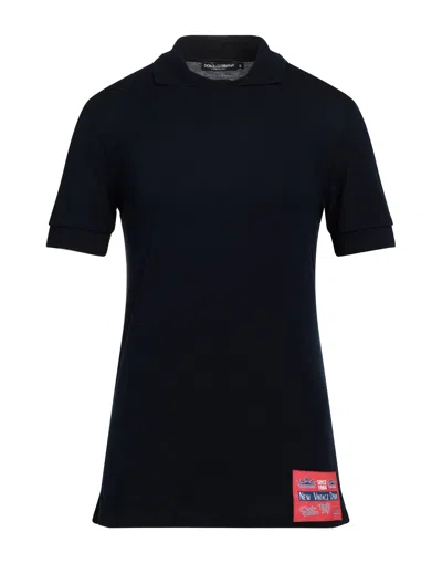Dolce & Gabbana Polo Shirts In Blue