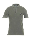 Dolce & Gabbana Man Polo Shirt Military Green Size 36 Cotton, Viscose