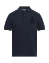 Dolce & Gabbana Man Polo Shirt Navy Size 36 Cotton, Viscose