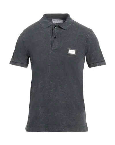 Dolce & Gabbana Man Polo Shirt Navy Size 36 Cotton