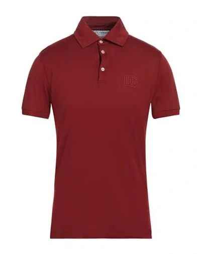 Dolce & Gabbana Man Polo Shirt Tan Size 36 Cotton In Brown