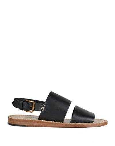 Dolce & Gabbana Man Sandals Black Size 6 Calfskin