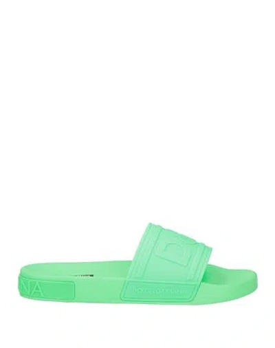 Dolce & Gabbana Man Sandals Green Size 7 Rubber