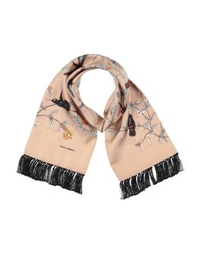 Dolce & Gabbana Man Scarf Beige Size - Silk