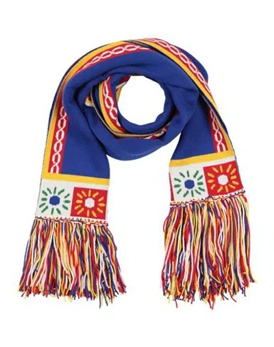 Dolce & Gabbana Man Scarf Blue Size - Virgin Wool, Cashmere