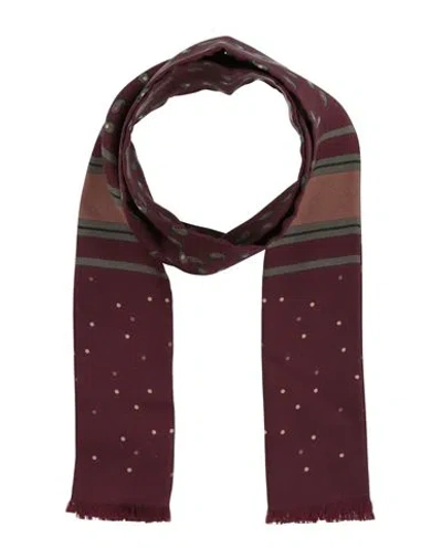 Dolce & Gabbana Man Scarf Burgundy Size - Silk In Red