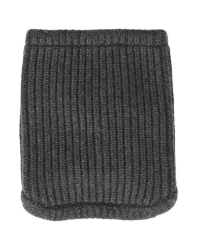 Dolce & Gabbana Man Scarf Charcoal Size - Cashmere In Gray