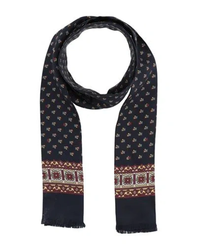 Dolce & Gabbana Man Scarf Midnight Blue Size - Silk