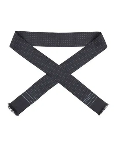 Dolce & Gabbana Man Scarf Midnight Blue Size - Silk In Blue