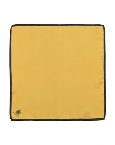 Dolce & Gabbana Man Scarf Mustard Size - Silk In Yellow