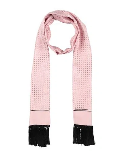 Dolce & Gabbana Man Scarf Pink Size - Silk