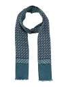 Dolce & Gabbana Man Scarf Slate Blue Size - Silk In Blue