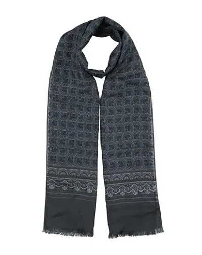 Dolce & Gabbana Man Scarf Slate Blue Size - Silk