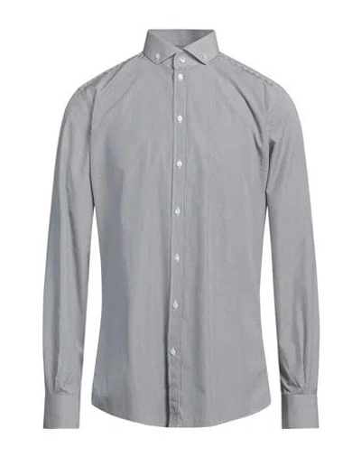 Dolce & Gabbana Man Shirt Black Size 16 ½ Cotton In Gray