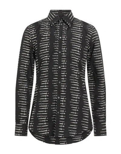 Dolce & Gabbana Man Shirt Black Size 16 Cotton