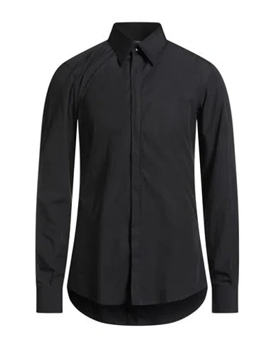 Dolce & Gabbana Man Shirt Black Size 16 Cotton