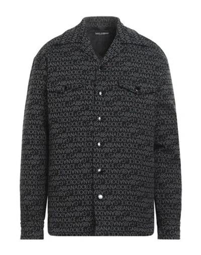 Dolce & Gabbana Man Shirt Black Size 16 ½ Cotton, Polyester