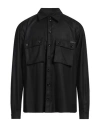 Dolce & Gabbana Oversized Button-up Wool Shirt In Black