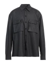 Dolce & Gabbana Virgin Wool Pocket-detail Shirt In Gray