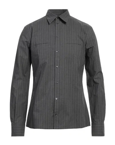 Dolce & Gabbana Man Shirt Grey Size 15 Cotton In Gray