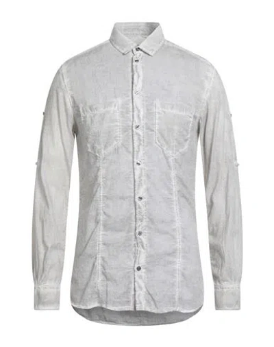 Dolce & Gabbana Man Shirt Light Grey Size 16 Cotton In Gray