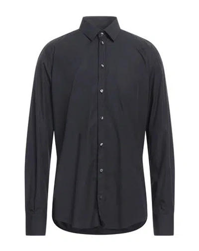 Dolce & Gabbana Man Shirt Midnight Blue Size 16 Cotton