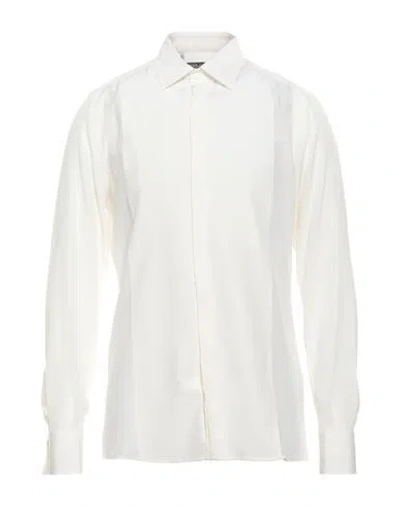 Dolce & Gabbana Man Shirt Off White Size 15 ½ Silk