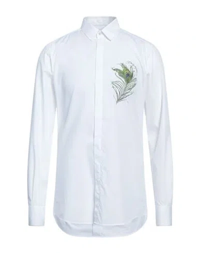 Dolce & Gabbana Man Shirt White Size 17 Cotton