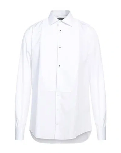 Dolce & Gabbana Man Shirt White Size 17 ½ Cotton