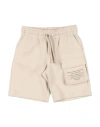 Dolce & Gabbana Man Shorts & Bermuda Shorts Beige Size 3 Cotton, Polyurethane