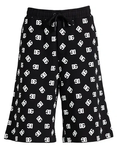 Dolce & Gabbana Man Shorts & Bermuda Shorts Black Size 34 Cotton, Elastane