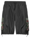 DOLCE & GABBANA DOLCE & GABBANA MAN SHORTS & BERMUDA SHORTS BLACK SIZE 38 POLYESTER, POLYAMIDE, VISCOSE